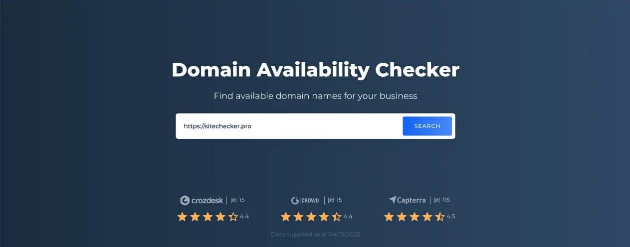 Website availability checker - trova il nome del sito Web per la registrazione del dominio nel negozio online