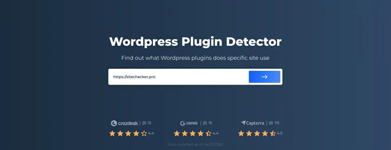 Sitechecker's WordPress Plugin Checker - detecte temas wordpress em sites wordpress